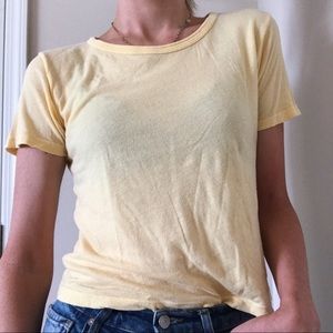 Yellow Brandy Melville Tee Shirt!!
